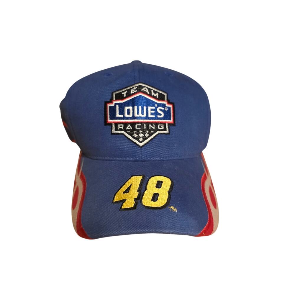 Jimmie Johnson #48 Team Lowe's Racing Adjustable Hat - Checkered Flag Sports